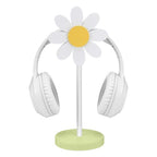 Yookeer Daisy Headphone Stand Cute Headphone Stand Decorative Gamer Gifts for Women Wood Table Decor for Gamer Room Office Desk for Girl Girlfriend Office Worker - style: Daisy