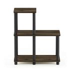 Furinno Turn-N-Tube Accent Decorative Shelf, Columbia Walnut/Black - color: Columbia Walnut/Black