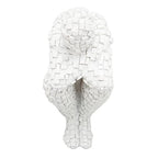 Mini Thinker Statue, Abstract Mosaic Sculpture Silence is Gold Craft Abstract Art Resin Sculpture for Household Living Room, Coffee Table Minimalist Decor, Tabletop Decoration