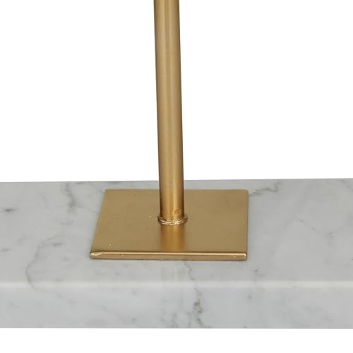 Deco 79 Polystone Abstract Decorative Sculpture Cut-Out Home Decor Statue with Marble Stand, Accent Figurine 12" x 3" x 13", White - size: 12" x 3" x 13"