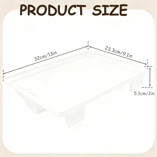Bedside Shelf, Clip On Nightstand, Bedside Table Tray Organizer，Bedside Shelf for Bunk & Loft Beds，Black (White) - color: White