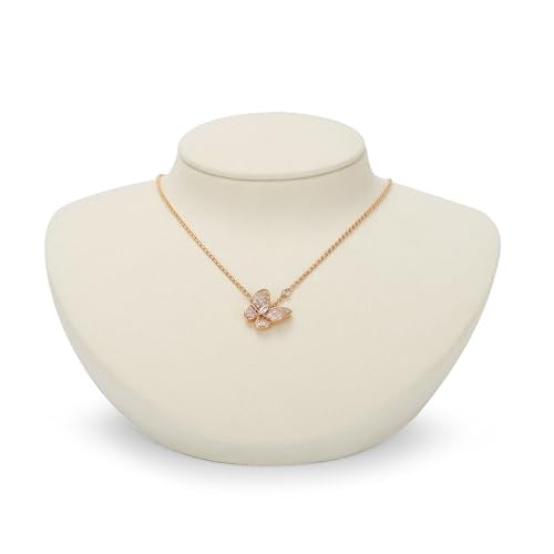 Microfiber Jewelry Bust Display Necklace Pendant Microfiber Jewelry Necklace Display Stand for Showcase(Beige) - color: Beige