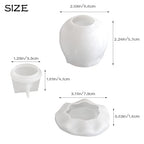 Lotus Embossed Resin Jar Mold with Lid, Silicone Mold for Epoxy Resin Casting, Small Storage Container, Candy Jar, Candle Holder, DIY Home Decor (style7)