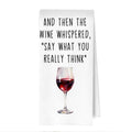 Wine Gifts Kitchen Towels - Funny Wine Lovers Gifts Waffle Decorative Dish Towels, Alcohol Gift Hand Towel, Hostess Gift Tea Towel, 16×24 Inches - color: Wine- 03