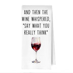 Wine Gifts Kitchen Towels - Funny Wine Lovers Gifts Waffle Decorative Dish Towels, Alcohol Gift Hand Towel, Hostess Gift Tea Towel, 16×24 Inches - color: Wine- 03