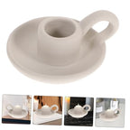Ceramic Candle Holder Nordic Style Modern Minimalist Candlestick for Wedding Party Dining Table Decoration Romantic Home Ornament