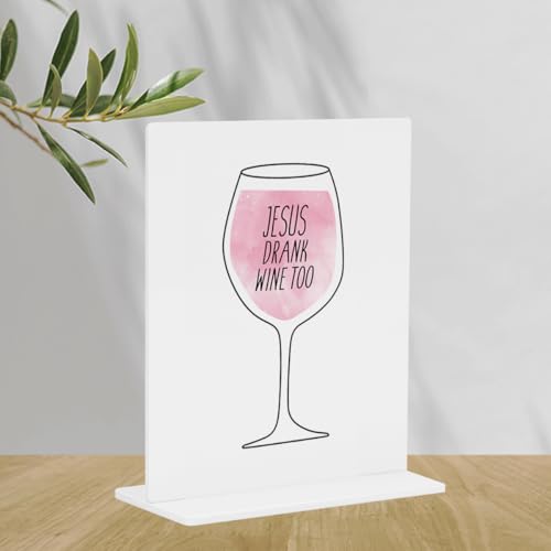 Funny Office Home Decor - Minimalist Acrylic Desk Piece for Office, Room & Lounge, Modern & Durable, 4 × 4.7 Inches