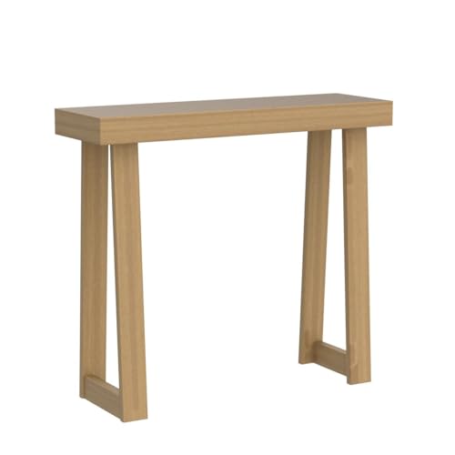 Plank+Beam Solid Wood Console Table, 36 Inch, Sofa Table, Narrow Entryway Table for Hallway, Behind The Couch, Living Room, Foyer, Easy Assembly, Pecan - color: Pecan, size: 36" Console Table