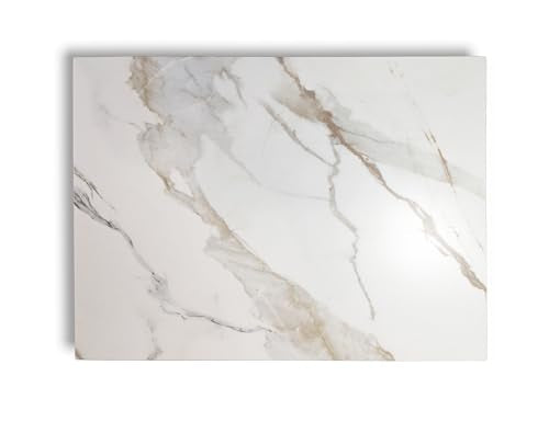 Multi-Purpose Pastry Marble Design Stone Tray Cutting Board Slab 16” x 12” With Non-Slip Feet,Stone Cheese Pastry Board, Serving Tray, Heat Resistant, Easy To Clean(G12, 16 * 12) - color: G12
