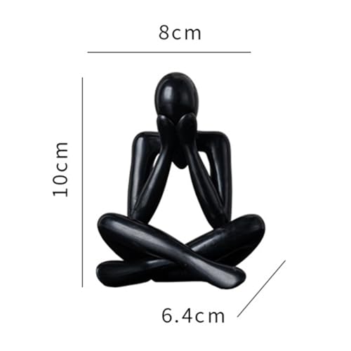 2X Unique Abstract Sculpture Figurine for Decor