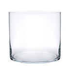 Royal Imports Flower Glass Vase Decorative Centerpiece for Home or Wedding - Cylinder Shape (8" Wide x 8" Tall, Clear) - size: 8" wide x 8" tall