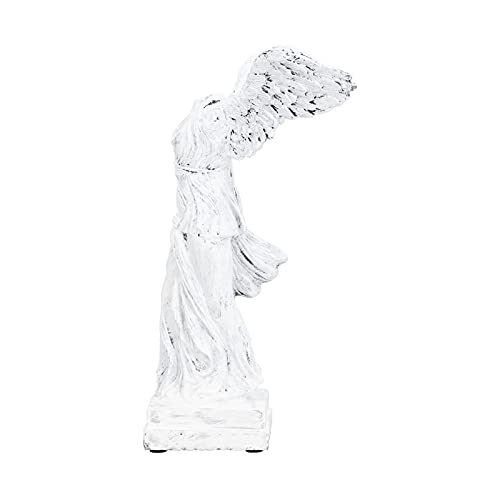 GLOGLOW Desktop Decorative Items Unique Design, Durable Material with AntiSlip Pad for Living Room, Office, Study Room Decor Sculpture Figurine, Nan (BS1055 medium white) - size: BS1055 medium white