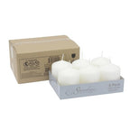 Stonebriar Unscented White Tall Pillar Candles, 35 Hour Burning Candle Pillars, Perfect for Decor, Weddings, Emergencies 3" X 4", 6 count - size: 3" x 4", style: Pack of 6