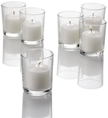WGV Tea Light Votive Candle Holder 2x2.4, Clear Tiny Utility Cylinder Glass Vase, Small Planter Terrarium for Home Accent Decor, 1 Pc - color: Clear-cylinder-2.4"