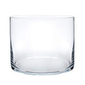 Royal Imports Flower Glass Vase Decorative Centerpiece for Home or Wedding - Cylinder Shape, 6" Tall, 6" Opening, Clear - size: 6" wide x 6" tall