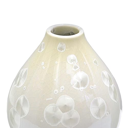 STORY&SUNS Handmade Crystalline Glaze Ceramic Vase Double-Gourd Porcelain Vase Decorative Bud Vase for Tabletop, Mantel & Shelves - style: Gourd