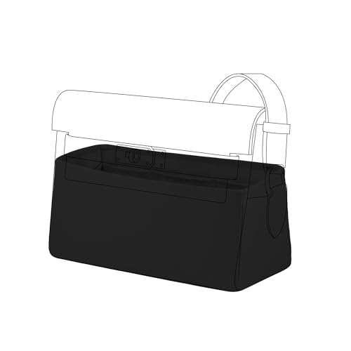 DGAZ Silk Purse Organizer Insert Fits Hermes Kelly Messenger Bags，Silky Smooth Bag Organizer，Luxury Handbag & Tote Shaper(Kelly Messenger MM,Black) - color: Black, size: Kelly Messenger MM