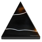 Amazing Gemstone Black Onyx Pyramid Crystal Healing Stones - 2" Great Pyramid Figurine of Natural Stone Pyramid for Meditation, Reiki, Chakra Balancing and Crystal Pyramids Grid - color: Black Onyx
