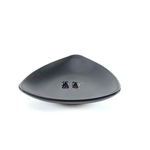 Binoster Black ring jewellery tray organiser tray, dresser decor key flat jewellery bowl decorative oval dish - color: Triangle