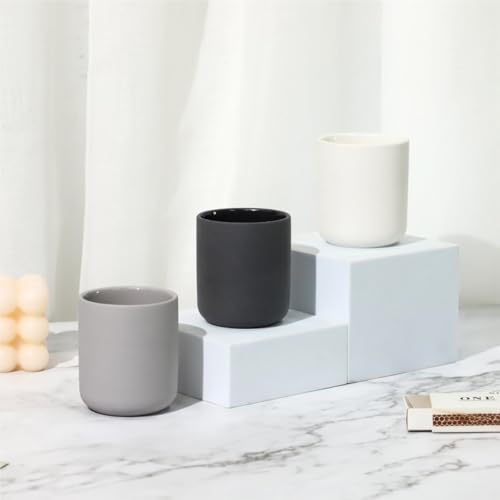 Minimalist Cylindrical Candle Cup, Clean Lines, Enhances Space Exquisiteness(White150ml 6.2x6.2x7cm) - size: White150ml 6.2x6.2x7cm