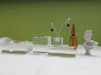 small clear display riser, Acrylic block for jewelry selling, transparent earring ring display riser for Closet Show【1.97 L x1.97 W x1.97 H inch】 - size: 1.97 L x1.97 W x1.97 H inch
