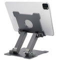 KABCON Adjustable Aluminum Tablet Stand (7-13.5 inch), Compatible with iPad, Surface Pro, FIRD HD 10, Samsung Galaxy Tab E, ASUS Transformer & Other Devices - color: Large-Grey