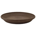 PSW Pot Collection AP30C 12-inch Plastic/Stone/Wood Composite Plant Saucer Drip Tray – No Drainage Hole (Drillable), Indoor/Outer Water Tray, Chocolate - color: Chocolate, size: 12-Inch