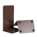 Metal Book Ends Bookend for Shelves Book Holder - color: Brown