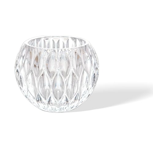 Glass Flowerpot, Planters,Vase, Hydroponic Flowerpot, Candy Bowl, Candlestick,Key Bowl,Decorative Bowls (A) - style: A