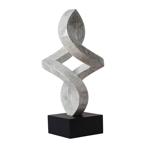 Modern Home Decor Abstract Arts Sculpture Table Bookshelf Decoration for Living Dining Room Bedroom Resin Statue 14.6inch