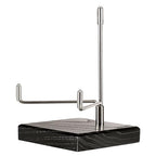 Hipiwe Adjustable Stainless Steel Arm Display Stand Easel with Wooden Base Rocks Crystal Display Easel Holder for Mineral Agate Gemstones Fossils Coral Geodes Plate and Photo, 3.1"x3.1"x4.9" - size: Large