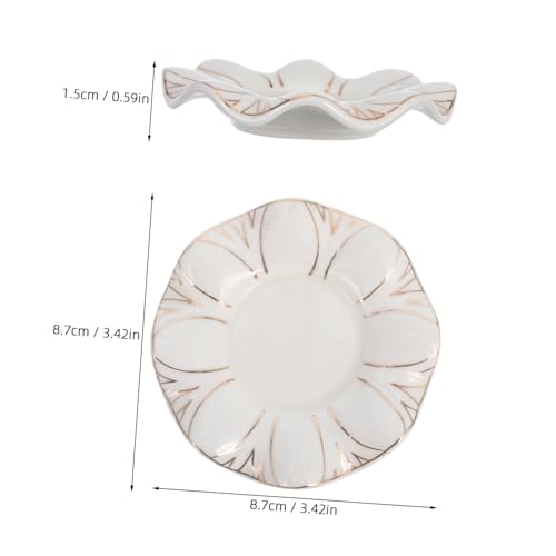 Ciieeo Ceramic Candle Holder for Taper Candles Modern Minimalist Design Small Decorative Stand for Dining Table Living Room and for Festivals and Romantic Ambiance