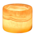 Alabaster Candle Holder Egyptian Handmade – Luxurious Tealight Holder with Soft Glow – Natural Stone for Home, Spa & Meditation – Décor Piece, Relaxing Ambience Multiple Sizes.(Small) - size: Small