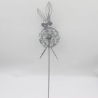 Fcteap Flower Fairy Dancing with Dandelion Garden Art Sculpture Stainless Steel Statue Christmas Halloween Decoration for Outdoor Yard Courtyard Lawn Patio Metal Ornaments (Hurdle) - style: Hurdle