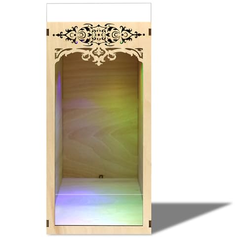 Book Nook Kit, Simple Booknook Bookend, Miniature Dollhouse House Kit for Beginner, DIY 3D Puzzle Model with LED Light and Dust Cover - style: Plain