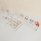 GemeShou Transparent Ring storage tray with 12 clips, Acrylic Jewelry ring display stand for selling, Clear Ring Jewelry holder for show【Acrylic ring tray with 16 clips】