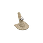 MOOCA 6 Pcs Set Burlap Finger Ring Display, Ring Holder Display, Jewelry Storage Jewelry Stands for Shows, Linen Color, 2" W x 2" H - color: Burlap Linen