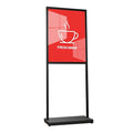 Sign Holder Floor Stand, Heavy Duty Pedestal 22×28 in Slide-In Double Sided Poster Banner Stand for Board Display (Black)