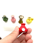 8 Pack Mini Ceramic Vase Magnets for Fridge, Cute Plant vase Fridge Magnets, Plant Vase for Refrigerator Decoration Kitchen Locker Kitchen Office