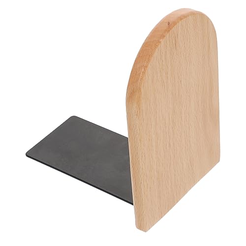 Wooden Bookend Dark Decor Shelves Modern Decor Book Fixator Bookshelf Mounting