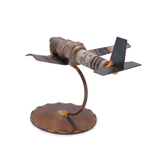 Jet Plane Collectible Handmade Metal Art Figurine, Desk Accessories, Trophy, Boss Gift, Home Office Décor, Airplane - style: Jet Plane