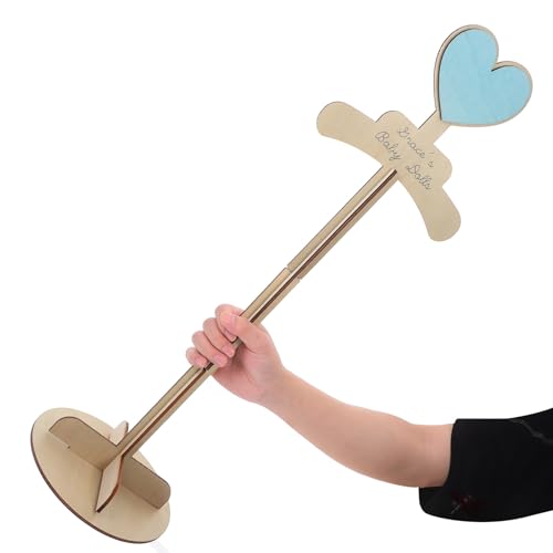 Alipis Child T Shirt Display: Wood Stand Shirt Rack - Portable Hanging Black - Baby Clothes Hanger Rack for Clothing Garment Retail Vendor - color: Khaki