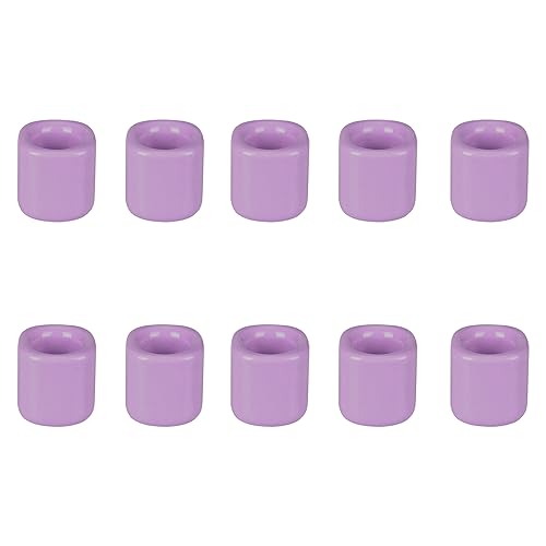 Mega Candles 10 pcs Lavender 1/2 Inch Diameter Ceramic Chime Ritual Spell Candle Holders, Great for Casting Chimes, Meditation, Rituals, Spells, Vigil, Witchcraft, Wiccan Supplies - color: Lavender, size: 10 Pieces