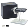 Men's Premium Handcrafted Watch Display Stand,Watch Stand,Watch Organizer,Watch Holder,Bracelet Display Stand,Elegant Marble Base with Leather Surface (white) - color: white