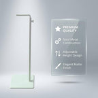 Single Hook Adjustable Purse Display Stand Metal Adjustable Handbag Bag Display Rack Holder (WHITE) - color: WHITE