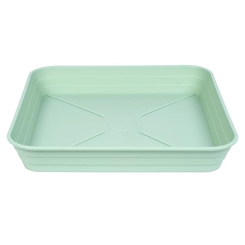 4 Pack Square Plant Saucer Tray 8 inch, 6 8 10 12 14 16 18 20 inch Heavy Duty Plastic Square Plant Saucers for Indoors Outdoor, Flower Planter Drip Trays for Pots, Seed Starting Tray - color: Grass Green, size: 8"-4 Pack