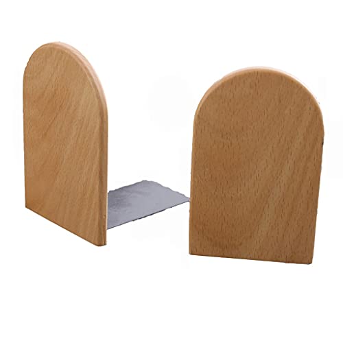 Bookend Wooden Bookends Classic Light Luxury Book Ends Simple Stylish Book Stopper Suitable for Home Desktop Finishing and Storage Best Desktop Organizer (Color : A) - color: A