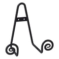 TRIPAR Decorative Scroll Rack, Large Black Display (4.5 Inch Depth) - Functions as Wall Rack or Tabletop Easel - Lightweight and Durable - Showcase Beautiful Plates, China, Artwork and More