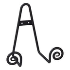 TRIPAR Decorative Scroll Rack, Large Black Display (4.5 Inch Depth) - Functions as Wall Rack or Tabletop Easel - Lightweight and Durable - Showcase Beautiful Plates, China, Artwork and More