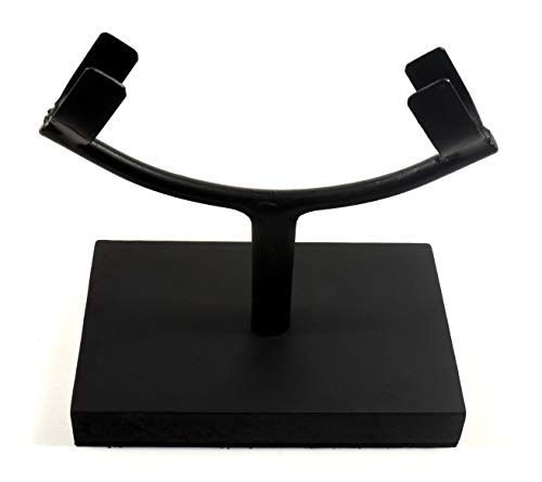 6.2" Display Stand for Slab/Slice/Fossil/Flat Minerals Base for Rocks Minerals and Crystals Black One Arm Two Prong Holder
